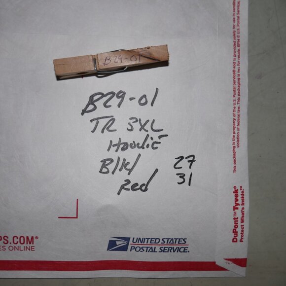 True Religion Buddha Hoodie Men's Size 3XL Sweatshirt Black Red Flocked Logo NWT - Picture 9 of 9